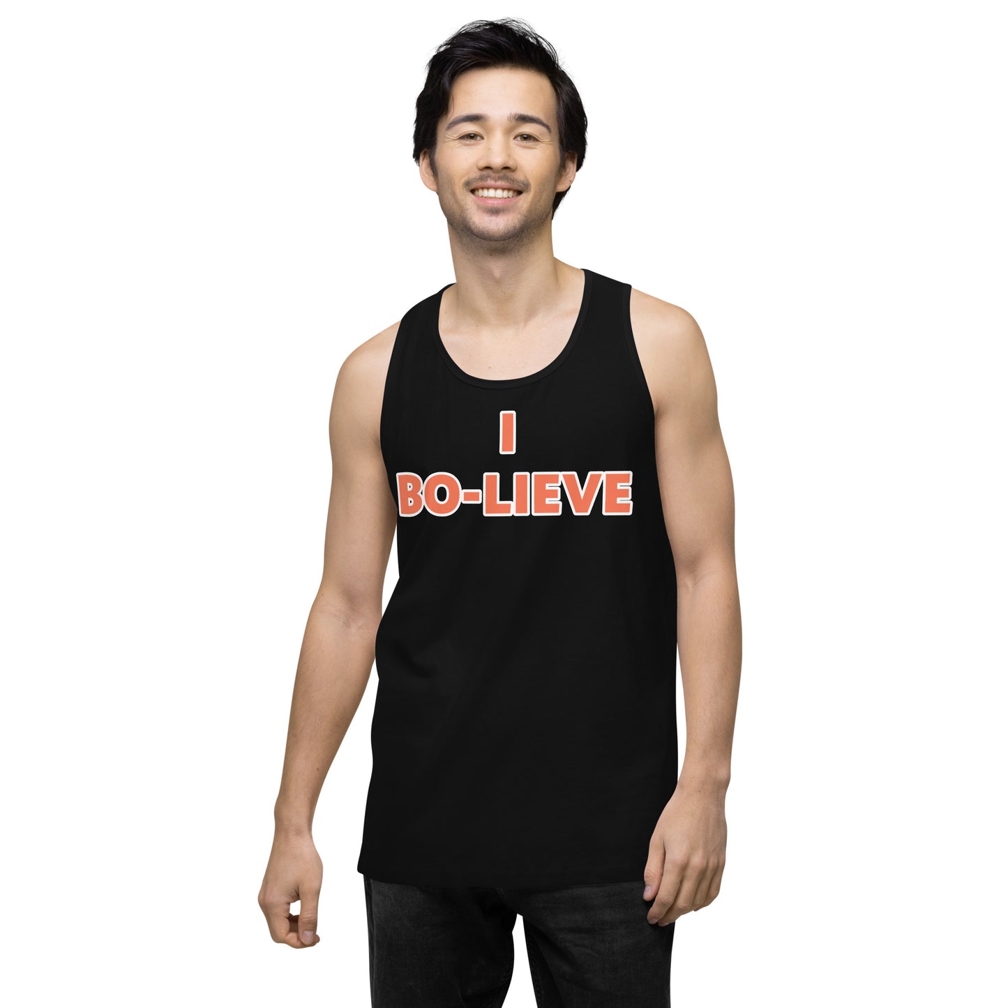 "I BO-LIEVE" Men’s premium tank top