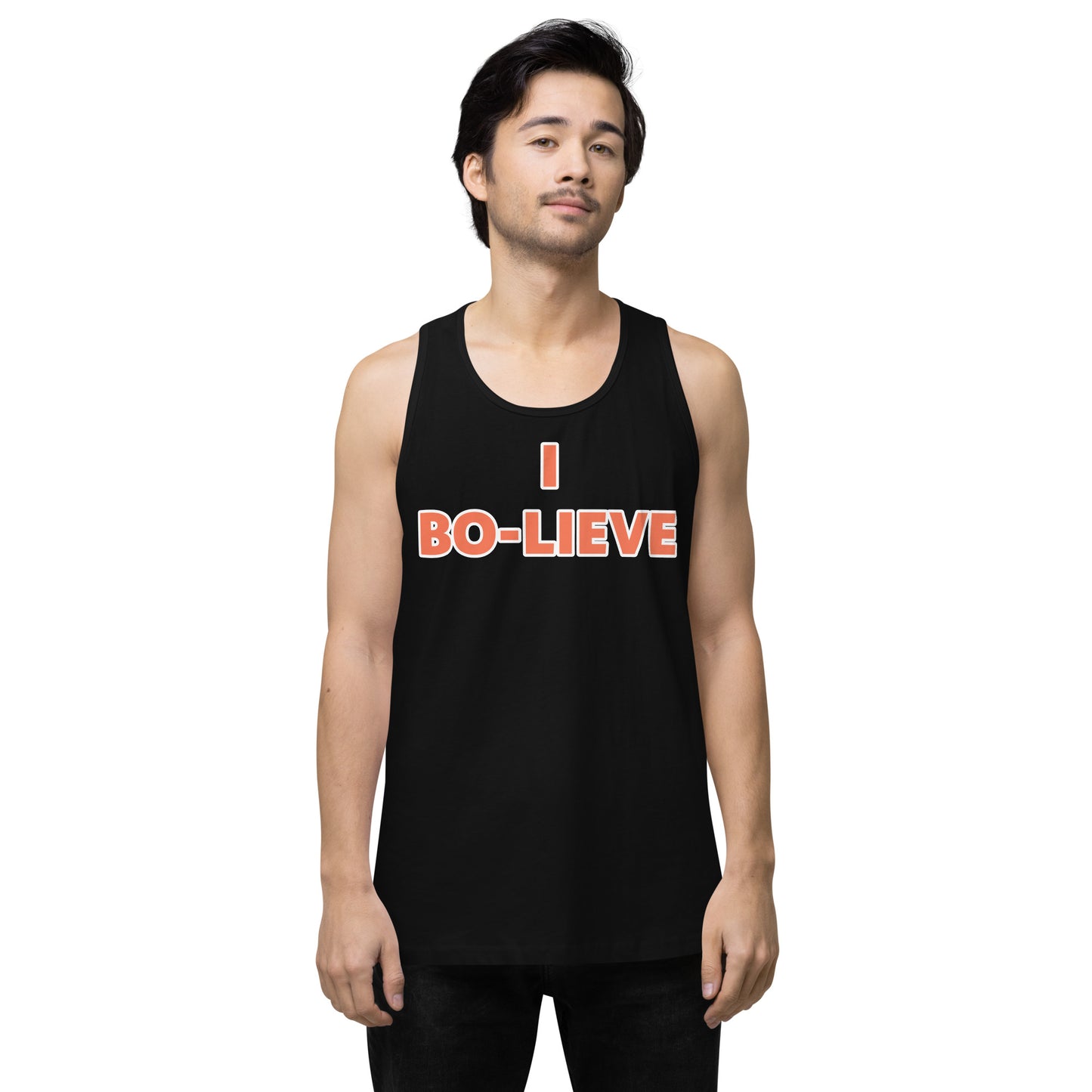 "I BO-LIEVE" Men’s premium tank top