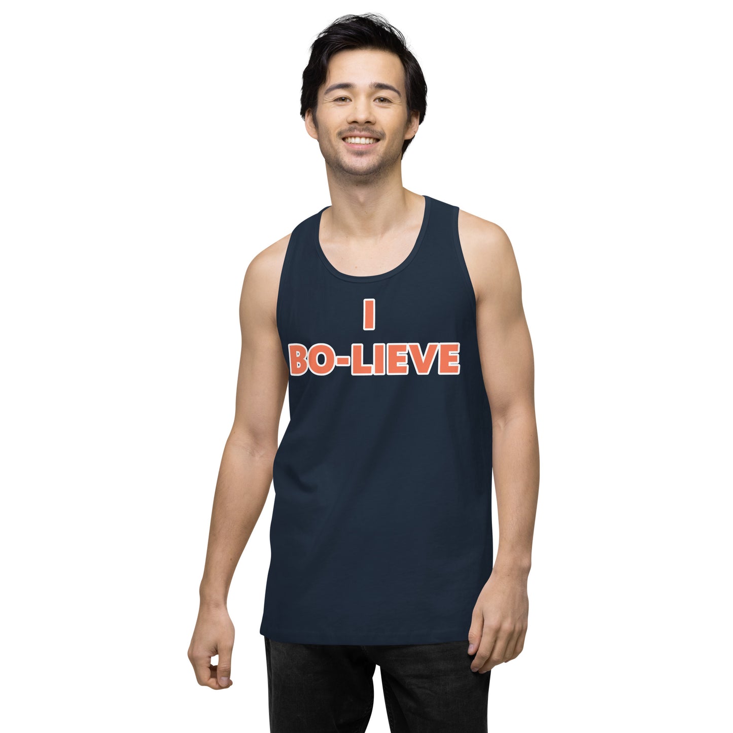 "I BO-LIEVE" Men’s premium tank top