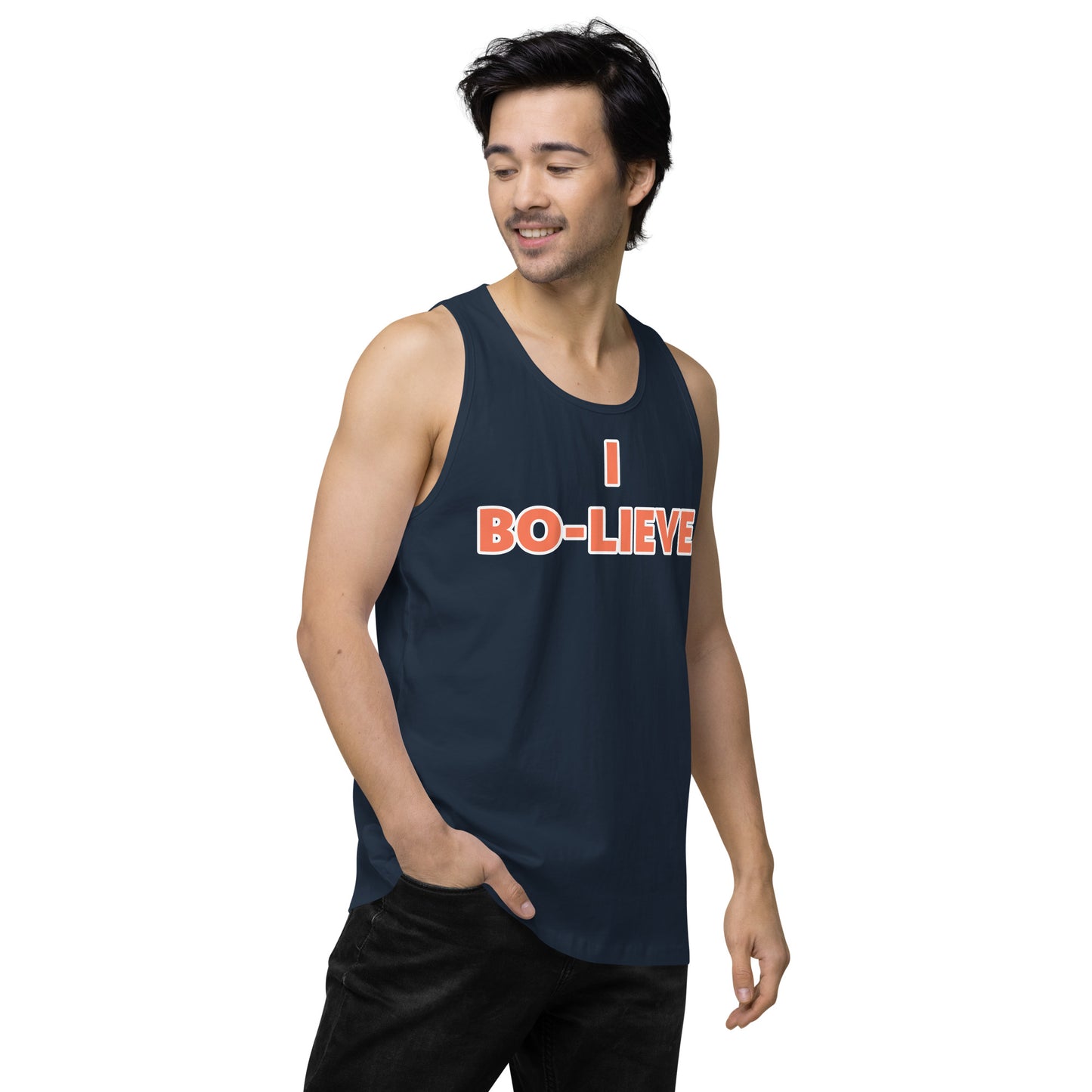 "I BO-LIEVE" Men’s premium tank top