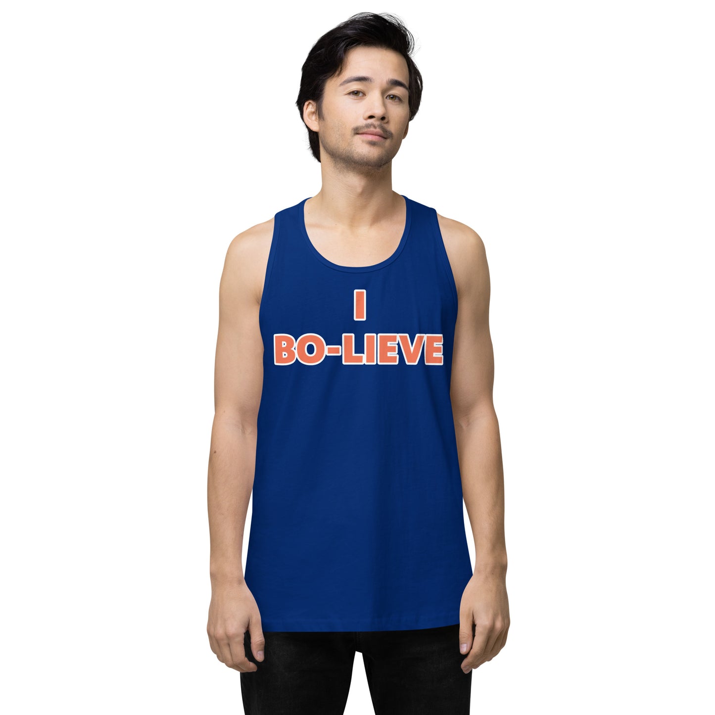 "I BO-LIEVE" Men’s premium tank top