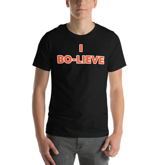 "I BO-LIEVE" Unisex t-shirt
